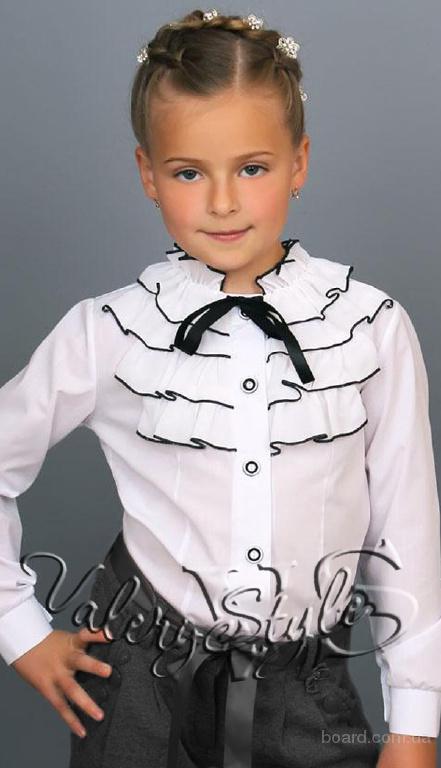 Блузки детские для школы