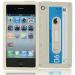 Чехол Касета для iPhone 4 4S White