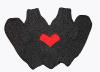 Варежка для двоих Сердечко в руках, комплект