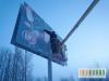 Поклейка щитів постерами