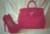 Красные туфли Louboutin + сумка Hermes